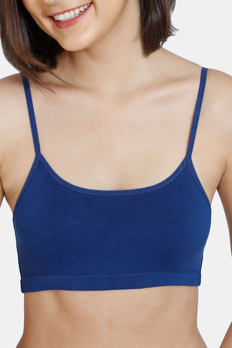 Zivame Girls Double Layered Non Wired Full Coverage Slip-on Beginner Bra (Pack of 2) - Navy — image 4